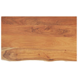 Piano Bagno 100x60x2,5 cm Rettangolare Legno Massello di Acacia