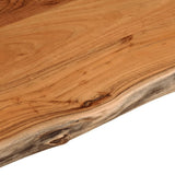 Piano Bagno 110x60x2,5 cm Rettangolare Legno Massello di Acacia