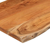 Piano Bagno 110x60x2,5 cm Rettangolare Legno Massello di Acacia