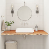 Piano Bagno 110x60x2,5 cm Rettangolare Legno Massello di Acacia