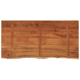 Piano Bagno 120x60x2,5 cm Rettangolare Legno Massello di Acacia