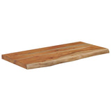 Mensola a Muro 40x30x3,8cm Rettangolare Legno Acacia Bordi Vivi