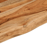 Mensola a Muro 40x30x3,8cm Rettangolare Legno Acacia Bordi Vivi