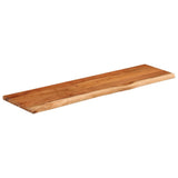 Mensola a Muro 60x20x3,8cm Rettangolare Legno Acacia Bordi Vivi