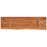 Mensola a Muro 60x20x3,8cm Rettangolare Legno Acacia Bordi Vivi