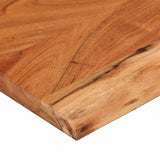 Mensola a Muro 60x20x3,8cm Rettangolare Legno Acacia Bordi Vivi