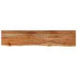 Mensola a Muro 90x20x3,8cm Rettangolare Legno Acacia Bordi Vivi