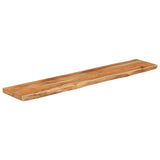 Mensola a Muro 90x20x3,8cm Rettangolare Legno Acacia Bordi Vivi