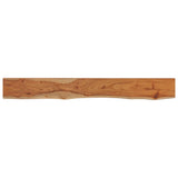 Mensola Muro 140x20x3,8cm Rettangolare Legno Acacia Bordi Vivi