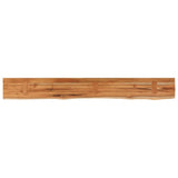 Mensola Muro 140x20x3,8cm Rettangolare Legno Acacia Bordi Vivi