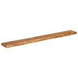 Mensola Muro 180x20x3,8cm Rettangolare Legno Acacia Bordi Vivi
