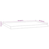 Mensola a Muro 40x30x3,8cm Rettangolare Legno Acacia Bordi Vivi