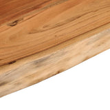 Mensola a Muro 70x30x3,8cm Rettangolare Legno Acacia Bordi Vivi