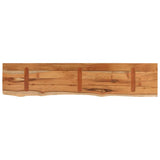 Piano Tavolo 160x30x3,8 cm Rettangolare Legno Acacia Bordi Vivi
