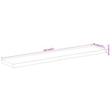 Piano Tavolo 160x30x3,8 cm Rettangolare Legno Acacia Bordi Vivi