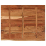 Piano Scrivania 100x80x3,8 Rettangolare Legno Acacia Bordi Vivi