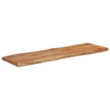 Piano Tavolo 120x40x2,5 cm Rettangolare Legno Acacia Bordi Vivi