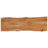 Piano Tavolo 120x40x2,5 cm Rettangolare Legno Acacia Bordi Vivi