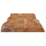 Piano Tavolo 120x40x2,5 cm Rettangolare Legno Acacia Bordi Vivi