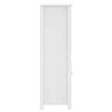 Mobile da Bagno BERG Bianco 69,5x34x110 cm Legno Massello Pino