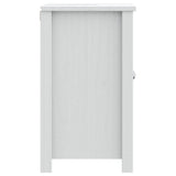 Mobile Lavabo da Bagno BERG Bianco 60x34x59 cm Massello Pino