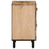 Comodino 50x33x60 cm in Legno Massello di Mango