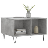 Tavolino Salotto Grigio Cemento 60x50x36,5 cm Legno truciolato