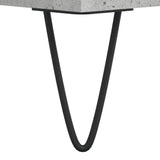 Tavolino Salotto Grigio Cemento 60x50x36,5 cm Legno truciolato