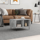 Tavolino Salotto Grigio Cemento 60x50x36,5 cm Legno truciolato