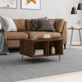 Tavolino da Salotto Rovere Marrone 60x50x36,5 cm in truciolato