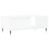 Tavolino da Salotto Bianco 90x50x36,5 cm in Legno truciolato
