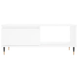 Tavolino da Salotto Bianco 90x50x36,5 cm in Legno truciolato