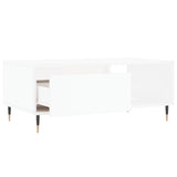 Tavolino da Salotto Bianco 90x50x36,5 cm in Legno truciolato