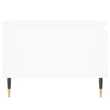 Tavolino da Salotto Bianco 90x50x36,5 cm in Legno truciolato