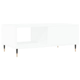Tavolino da Salotto Bianco 90x50x36,5 cm in Legno truciolato