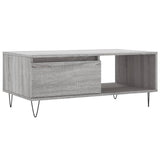 Tavolino Salotto Grigio Sonoma 90x50x36,5 cm Legno truciolato