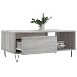 Tavolino Salotto Grigio Sonoma 90x50x36,5 cm Legno truciolato