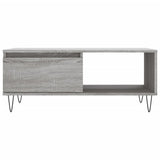 Tavolino Salotto Grigio Sonoma 90x50x36,5 cm Legno truciolato