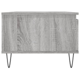 Tavolino Salotto Grigio Sonoma 90x50x36,5 cm Legno truciolato