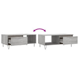 Tavolino Salotto Grigio Sonoma 90x50x36,5 cm Legno truciolato