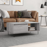 Tavolino Salotto Grigio Sonoma 90x50x36,5 cm Legno truciolato