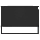Tavolino da Salotto Nero 90x50x36,5 cm in Legno truciolato