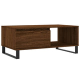Tavolino da Salotto Rovere Marrone 90x50x36,5 cm in truciolato