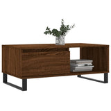 Tavolino da Salotto Rovere Marrone 90x50x36,5 cm in truciolato