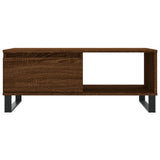 Tavolino da Salotto Rovere Marrone 90x50x36,5 cm in truciolato