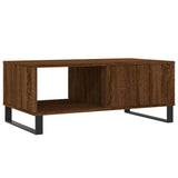 Tavolino da Salotto Rovere Marrone 90x50x36,5 cm in truciolato