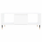 Tavolino da Salotto Bianco 90x50x36,5 cm in Legno truciolato