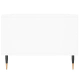 Tavolino da Salotto Bianco 90x50x36,5 cm in Legno truciolato