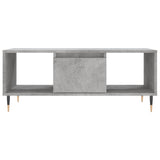 Tavolino Salotto Grigio Cemento 90x50x36,5 cm Legno truciolato