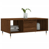 Tavolino da Salotto Rovere Marrone 90x50x36,5 cm in truciolato